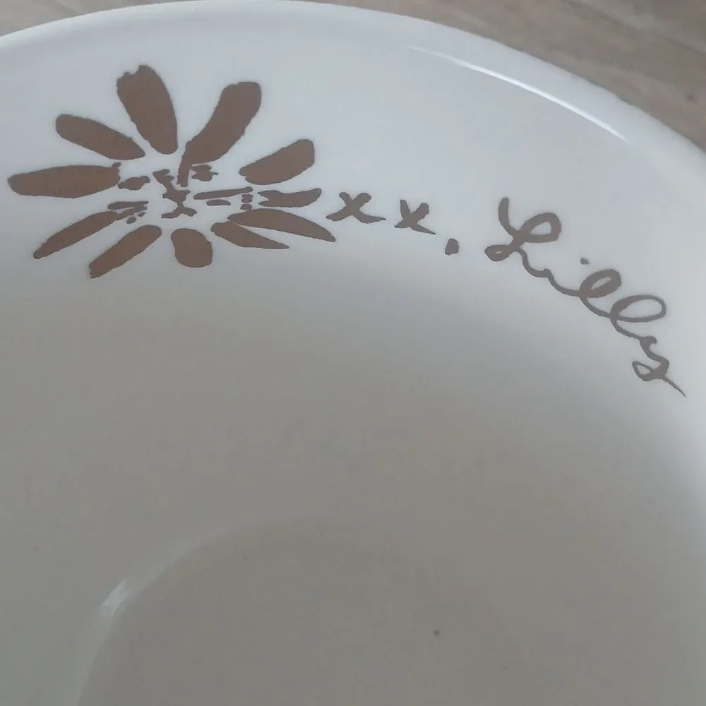 Lilly Pulitzer Ceramic Mug Cup Gold Tone Handle Large 14 Oz Spring Gift